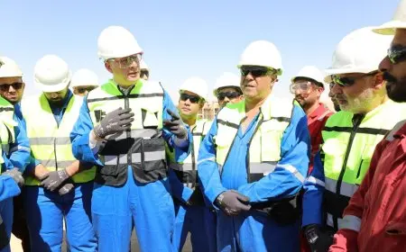 وزير البترول يقوم بجولة تفقدية في موقع شركة بتروشهد بالصحراء الغربية لتعزيز الإنتاج والتحقق من المشروعات الجديدة
