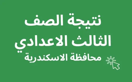 البوابة الالكترونية لمحافظة الاسكندرية رابط نتيجة الشهادة الإعدادية 2025 الترم الثاني برقم الجلوس والاسم