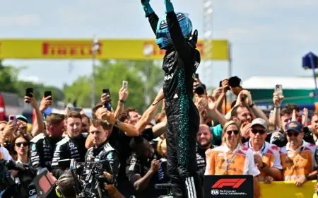 راسل يحقق انتصارًا مثيرًا في سباق كندا لفورمولا 1 بعد تجاوز عائق سيارة الأمان