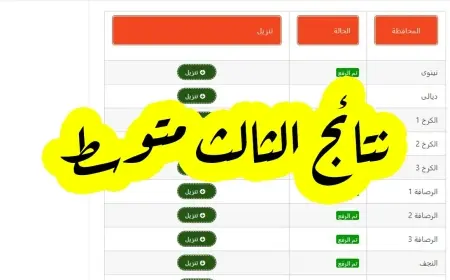 نتائج الثالث متوسط 2025 الدور الأول الآن بصيغة PDF حسب الاسم عبر موقع نتائجنا!