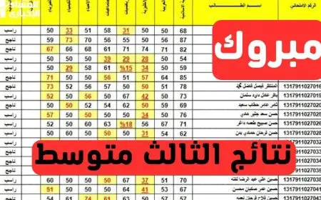تعرف على نتيجتك بتنسيق PDF بسهولة.. خطوات بسيطة للحصول على نتائج الثالث متوسط في العراق للدور الأول 2025