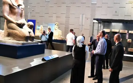 رئيس وزراء صربيا يستكشف عظمة الثقافة المصرية في زيارته للمتحف المصري الكبير ومتحف الحضارة وأهرامات الجيزة