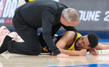 ثاندر يحصد لقب دوري السلة الأمريكي “NBA” بعد إصابة هاليبرتون القاتلة!