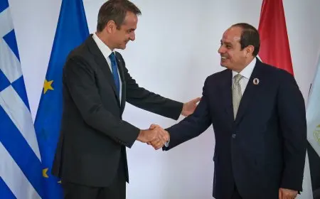 الرئيس السيسي ورئيس وزراء اليونان يؤكدان ضرورة تشكيل حكومة ليبية موحدة لتمهيد الطريق للانتخابات الرئاسية والبرلمانية