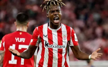 نيكو ويليامز يعلن موقفه النهائي من الانتقال إلى برشلونة ويشعل حماس مشجعي بلباو