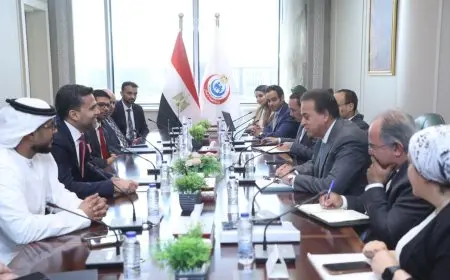 عبد الغفار يناقش مع رئيس «برجيل القابضة» فرص الاستثمار في القطاع الصحي وتعزيز الصناعات الطبية بمصر