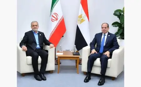 الرئيس الإيراني يشيد بمواقف مصر الحكيمة في تعزيز الاستقرار بالمنطقة واستعادة الأمن