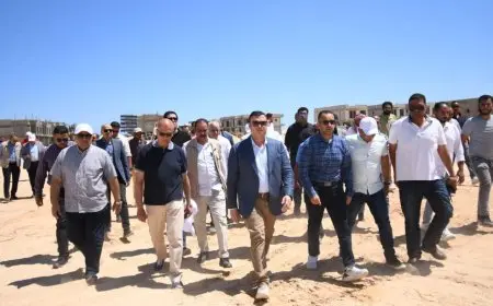 “وزير الإسكان يعاين مشروع بحيرات نيو مارينا الرائع في الساحل الشمالي”