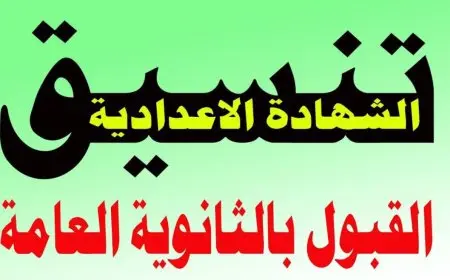 قدم الأن.. تنسيق الثانوية العامة 2025 وحدود القبول في الصف الأول الثانوي بجميع المحافظات!
