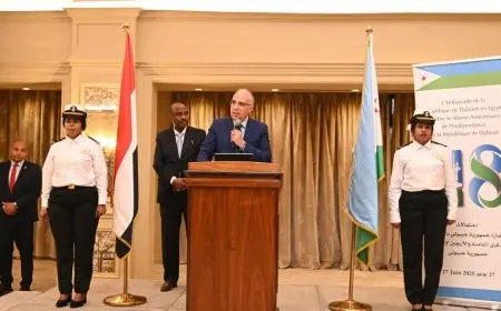 وزير الري يشارك في الاحتفال بالذكرى 48 لاستقلال جمهورية جيبوتي: أبعاد تاريخية ورمزية مهمة