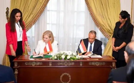 وزير الخارجية العربي في مشاورات سياسية مع نظيرته النمساوية لتعزيز العلاقات الثنائية والدعم المتبادل