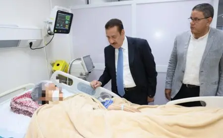 محافظ المنوفية يلتقي بمصابي حادث الإقليمي ويؤكد: “أنا تحت أمركم وفي خدمتكم”