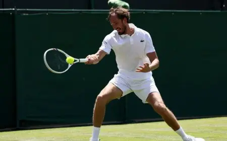 ميدفيديف يودع بطولة ويمبلدون مبكراً في أجواء حرارية مرتفعة