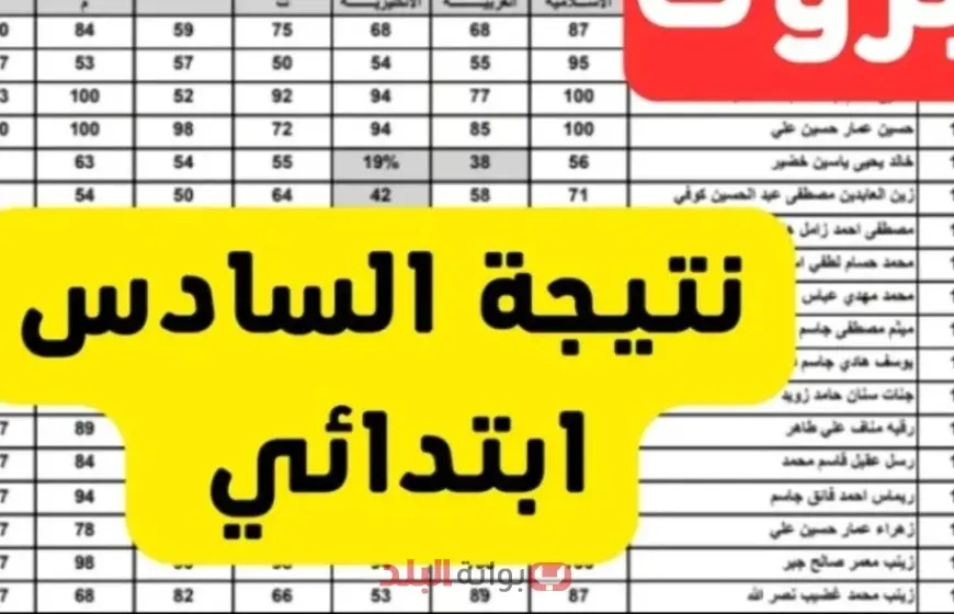 نتائج السادس الابتدائي 2025 الدور الأول متاحة الآن.. اكتشفها لأهم المحافظات كركوك ودهوك والبصرة وكربلاء ونينوى عبر موقع ntaejna.com