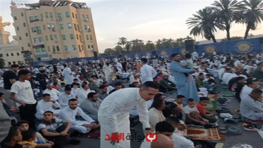 آلاف المصلين يت congregate في ساحات ومساجد المحافظات للاحتفال بعيد الأضحى وسط أجواء مليئة بالبهجة والسرور
