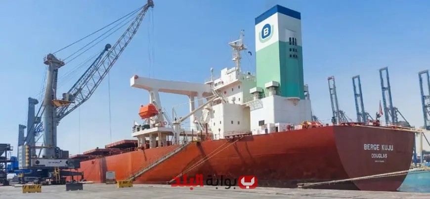 ميناء السخنة يشهد حدثًا تاريخيًا باستقبال أكبر سفينة صب جاف بحمولة تتجاوز 180 ألف طن من الحديد!