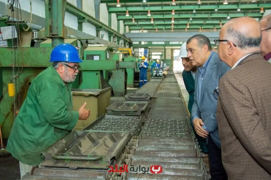 وزير الإنتاج الحربي يشرف على مراحل التصنيع في شركة حلوان للصناعات الهندسية لتعزيز القدرة الإنتاجية