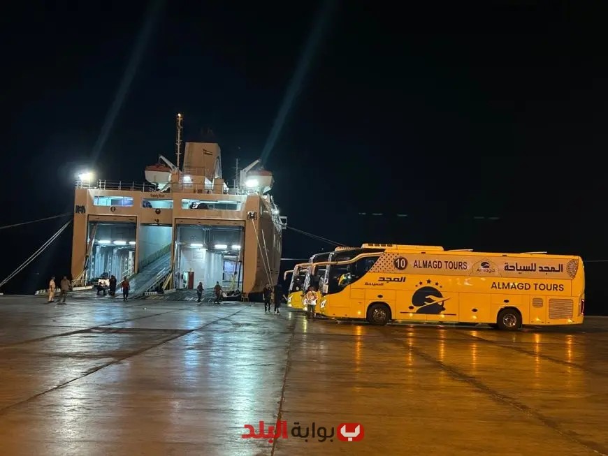 عودة أول دفعة من حجاج البر عبر ميناء نويبع البحري: 295 حاجًا في 8 باصات!