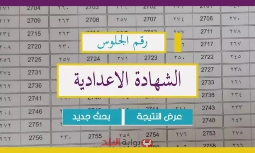 نتيجة الشهادة الإعدادية 2025 برقم الجلوس لجميع المحافظات وقرارات وزارة التربية والتعليم