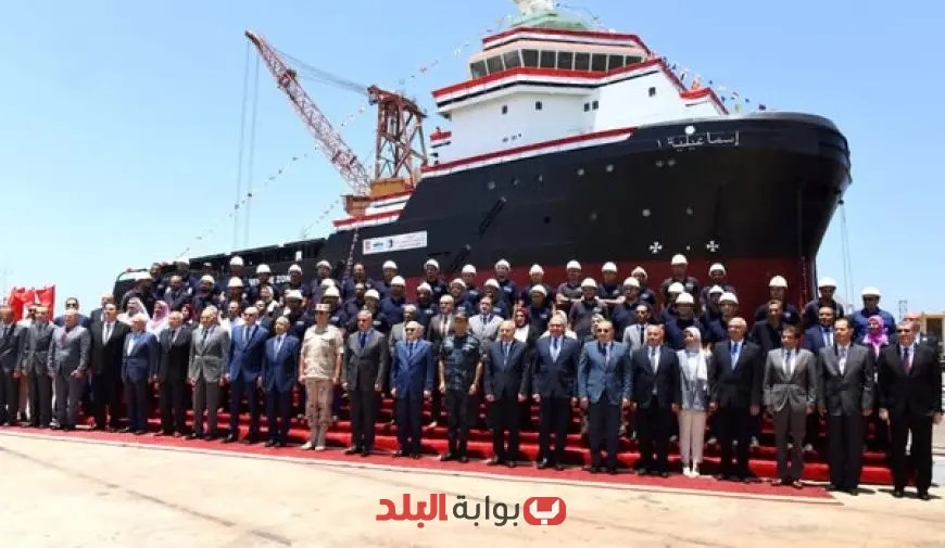 شركة ترسانة الإسكندرية تطلق القاطرة الأولى «إسماعيلية 1» لدعم هيئة قناة السويس