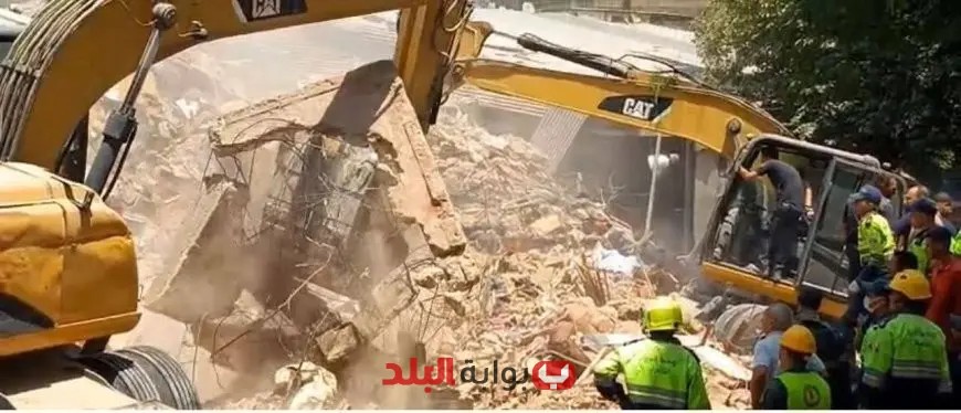 وزيرة التضامن الاجتماعي تراقب تأثير انهيار عقارين في حدائق القبة وتتابع جهود الإنقاذ