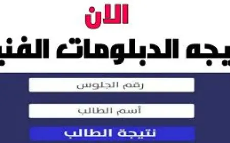نتيجة الدبلومات الفنية بالاسم 2025 برقم الجلوس او بالاسم عبر بوابة التعليم الفني