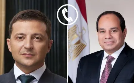الرئيس السيسي يتلقى اتصالاً هاماً من زيلينسكي لمناقشة آخر تطورات الأزمة الروسية الأوكرانية