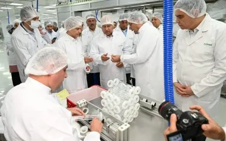 “كامل الوزير يطلق مصنعًا جديدًا لمحاليل ومرشحات الغسيل الكلوي في شركة ‘أولميد ميدل إيست'”