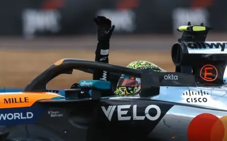 “نوريس يتوج بلقب بريطانيا بعد عقوبة بياستري.. وهولكنبرغ يكسر سلسلة النحس!”