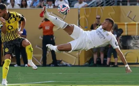 مبابي يتجاوز بنزيما ويحقق إنجازاً تاريخياً مع ريال مدريد!