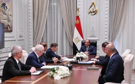 “الرئيس السيسي يستقبل وفدًا روسيًا لمناقشة مشروع إنشاء المحطة النووية في الضبعة”