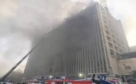 برلمان مصر يوجه الحكومة بخطة شاملة خلال 48 ساعة عقب حريق سنترال رمسيس المدمر