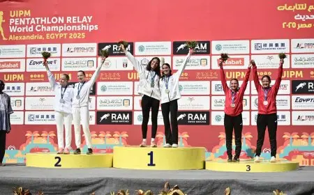 زينة عامر وجنى عطية تحققان الذهبيّة في بطولة العالم لتتابع ناشئات الخماسي الحديث!