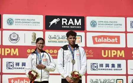 “الجندي وسيف سليمان يتألقان ويتوجان بذهبية بطولة العالم في الخماسي الحديث للتتابعات”