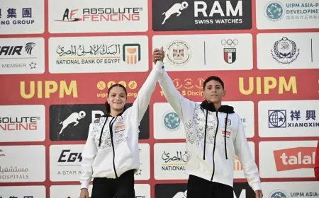 عادل ومؤمن كمال يحققان فضية بطولة العالم للتتابعات في الخماسي الحديث!