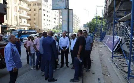 محافظ القاهرة يزور محيط سنترال رمسيس لمتابعة انطلاق مشروع إعادة تأهيل المبنى التاريخي