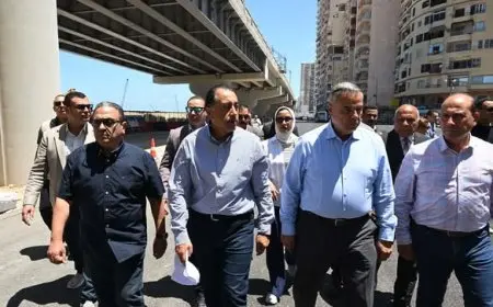 رئيس الوزراء يعبّر عن تفاؤله خلال تفقده أعمال تطوير محور “محمد نجيب” وتوسعة كورنيش الإسكندرية