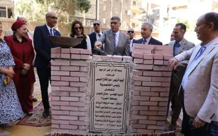 محافظ الجيزة يضع حجر الأساس لمكتبة مصر العامة بالعمرانية: خطوة جديدة نحو الثقافة والمكتبات العامة