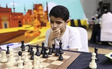عبد الرحمن سامح، بطل العالم في الشطرنج تحت 12 عامًا، يكشف طموحاته المستقبلية المذهلة!