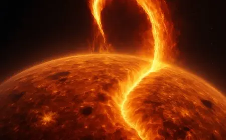 انفجار هائل يُشكل «وادياً نارياً» عملاقاً في قلب الشمس