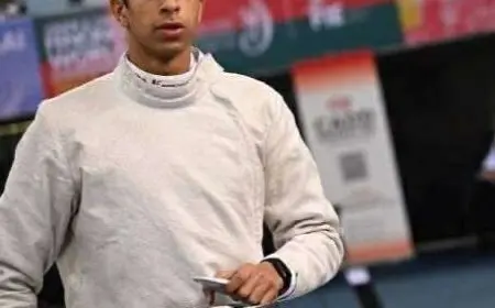 أحمد هشام يحصد ميدالية لمصر في بطولة العالم لسلاح السيف 2023!