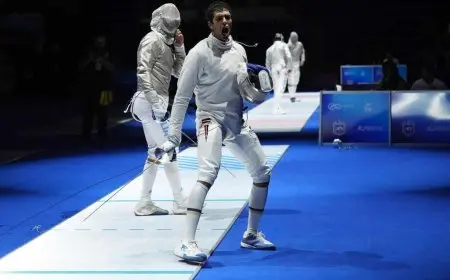 أحمد هشام يحقق إنجازًا تاريخيًا ويحصل على برونزية بطولة العالم في سلاح السيف!
