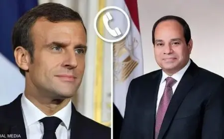 اتصال هاتفي بين الرئيس السيسي وماكرون: تعزيز العلاقات بين مصر وفرنسا