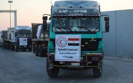 الهلال الأحمر المصري يواصل جهوده في إيصال المساعدات الإنسانية إلى غزة بلا توقف