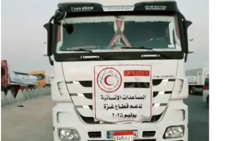 الهلال الأحمر المصري يعزز جهوده لدعم غزة بالقافلة الإنسانية “زاد العزة” لليوم الثاني