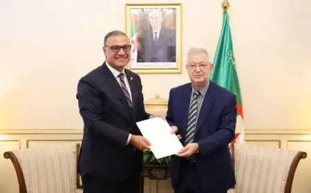 رئيس مجلس الأمة الجزائري يعبّر عن أمله في تعزيز التعاون البرلماني مع مصر لتعزيز العلاقات الثنائية