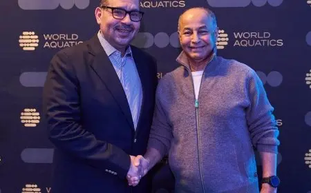 ياسر إدريس يُحَقِّقُ إنجازًا تاريخيًا كأول مصري يتولى منصب نائب رئيس الاتحاد الدولي للألعاب المائية