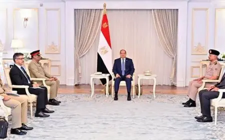 الرئيس السيسي يستقبل رئيس أركان الجيش الباكستاني لتعزيز التعاون العسكري المشترك بين مصر وباكستان