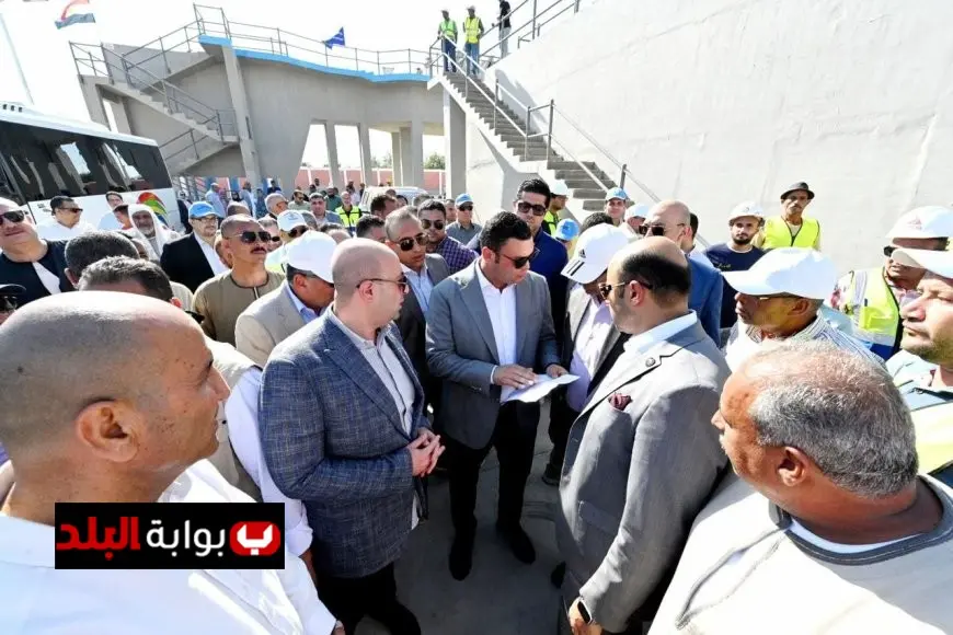 وزير الإسكان ومحافظ بني سويف يستعرضان محطة معالجة صرف صحي طحا البيشة في مركز ببا لتطوير الخدمات العامة
