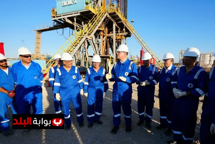 وزير البترول يقوم بجولة تفقدية لأعمال الحفر في بئر بيجونا 2 بمنطقة امتياز نيو منزلة في الدقهلية